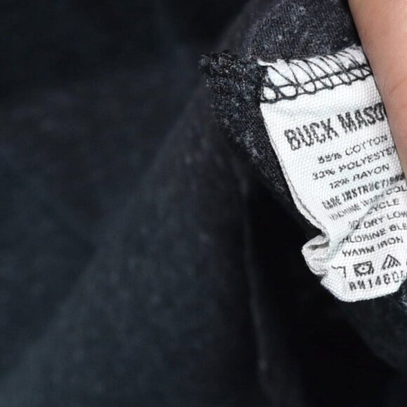 Buck Mason T Shirt Size XL Heathered Charcoal - Picture 6 of 6